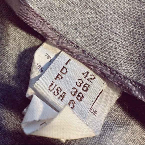 Rivamonti for Saks Fifth Avenue Heather Gray Pintuck-Detailed Knit Pencil Skirt - Picture 6 of 12